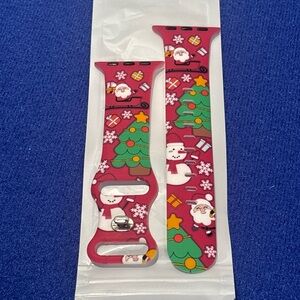 Holiday themed smart watch band. Fits Apple Watch.